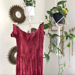 Hollister red off the shoulder dress